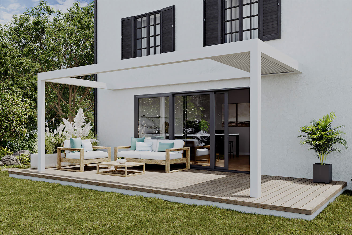 Terrassenüberdachung Airflow Pergola Plus von Panther Professional